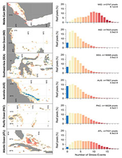 Charts - Warming Trends and Bleaching Stress of the World's Coral Reefs 1985-2012