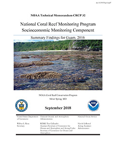 Cover - National Coral Reef Monitoring Program Socioeconomic Monitoring Component: Summary Findings for Guam, 2016