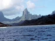 Image of the island of Moorea