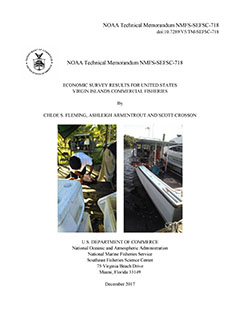 Cover - Economic survey results for United States Virgin Islands commercial Fisheries