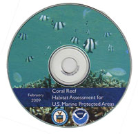CD cover of Coral Reef Habitat Assessment for U.S. Marine Protected Areas