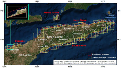  satellite image inventory in ESRI geodatabase format