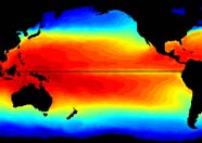 Graphic of La Niña event