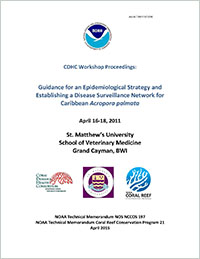 Cover - CDHC Workshop Proceedings: Guidance for an Epidemiological Strategy and Establishing a Disease Surveillance Network for Caribbean Acropora palmata