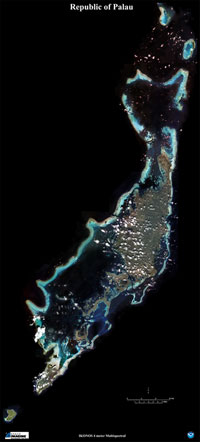 IKONOS satellite image of Palau