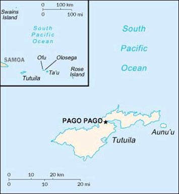 Samoa location map