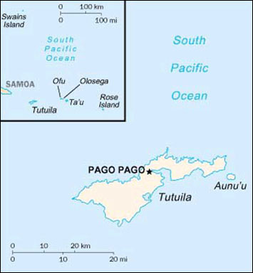 Samoa location map
