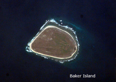 Bake Island satellite image